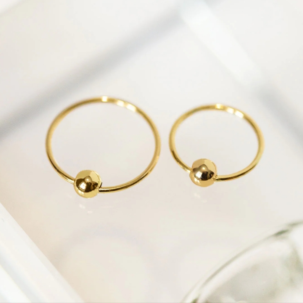 2 Nose Ring Hoops